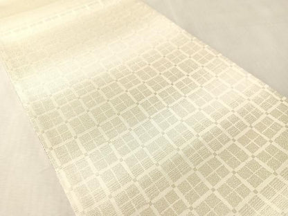 平和屋着物●両面　六通柄袋帯　吉祥間道　正絹　逸品　CABN2906vp