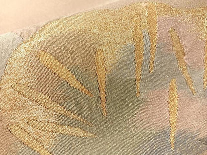平和屋着物●爪掻き本綴れ　太鼓柄袋帯　松　金銀糸　正絹　逸品　CABN3003vp