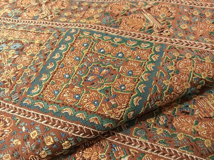 平和屋着物●西陣　川島織物　六通柄　本袋帯　吉祥花文　正絹　逸品　CABN3035vp