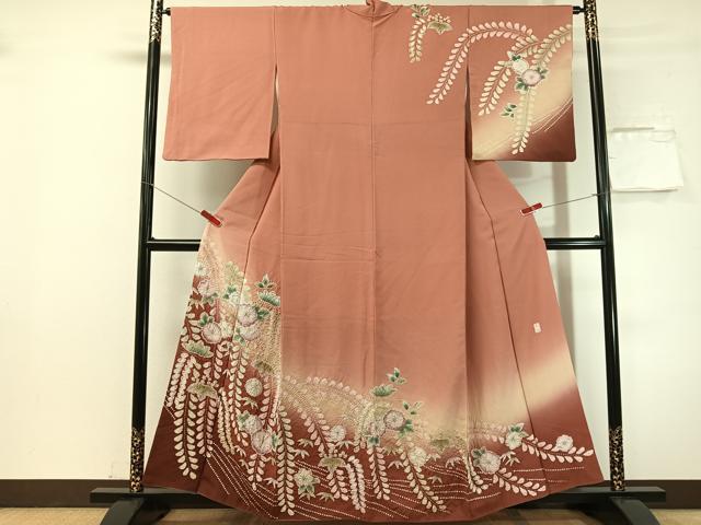 平和屋着物●訪問着　作家物　辻が花　絞り　暈し染め　さが美扱い　正絹　逸品　CABN3060vp