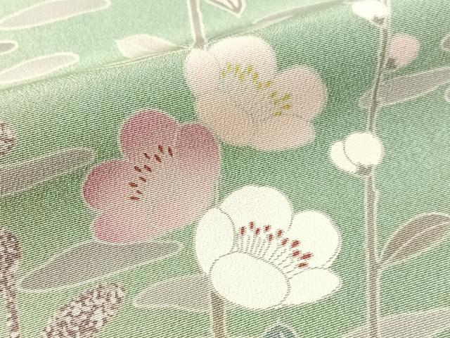 平和屋着物●訪問着　友禅　作家物　鴛鴦花文　暈し染め　正絹　逸品　CABN3064vp
