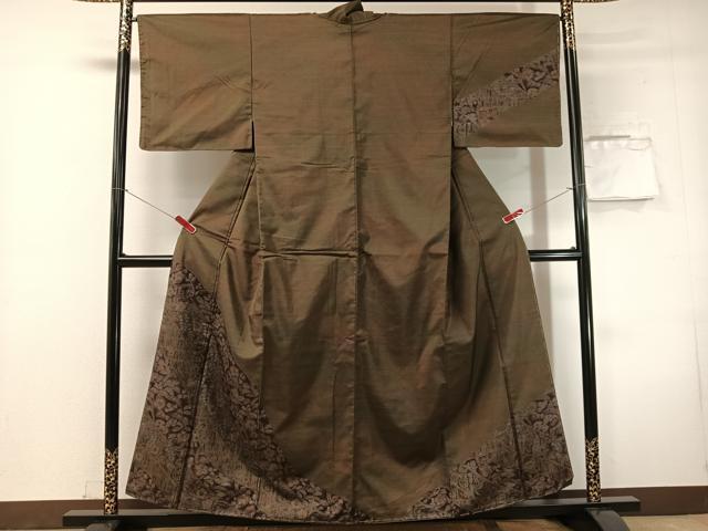 平和屋着物●本場大島紬　訪問着　9マルキ　辻が花　正絹　逸品　未使用　CABN3067vp