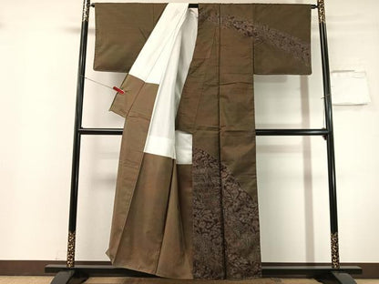 平和屋着物●本場大島紬　訪問着　9マルキ　辻が花　正絹　逸品　未使用　CABN3067vp