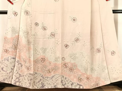 平和屋着物●訪問着　辻が花　絞り　手描き　正絹　逸品　未使用　CABN3069vp