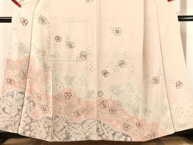 平和屋着物●訪問着　辻が花　絞り　手描き　正絹　逸品　未使用　CABN3069vp