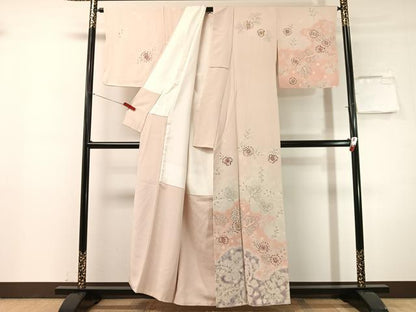 平和屋着物●訪問着　辻が花　絞り　手描き　正絹　逸品　未使用　CABN3069vp