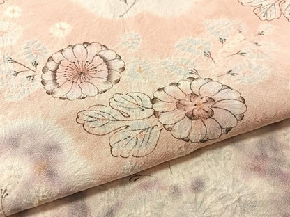 平和屋着物●訪問着　辻が花　絞り　手描き　正絹　逸品　未使用　CABN3069vp