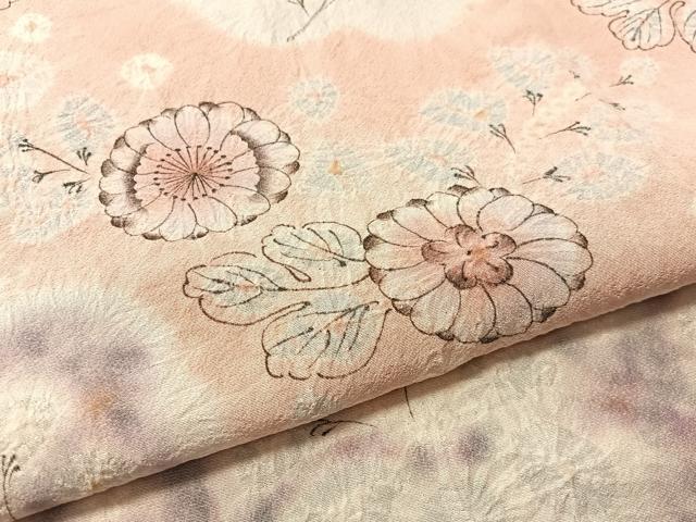 平和屋着物●訪問着　辻が花　絞り　手描き　正絹　逸品　未使用　CABN3069vp