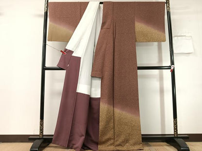 平和屋着物●訪問着　箔散らし　金彩　ますいわ屋扱い　正絹　逸品　CABN3073vp