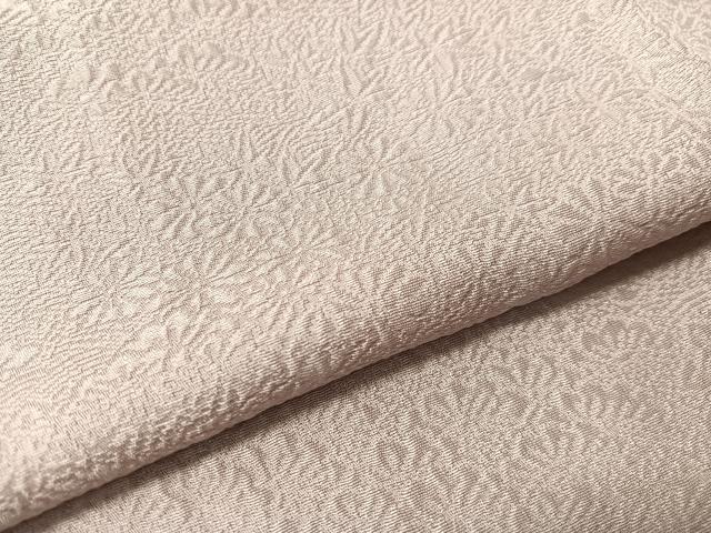 平和屋着物●上質な色無地　草花地紋　紅藤色　正絹　逸品　CABN3078vp