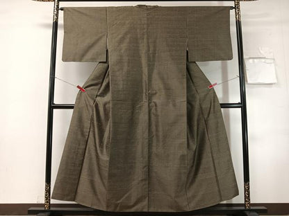 平和屋着物●上質な紬　霞文　ますいわ屋扱い　正絹　逸品　CABN3082vp