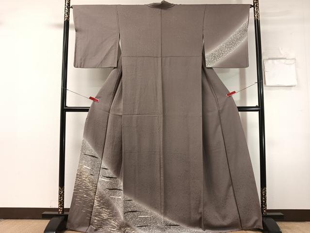 平和屋着物●訪問着　霞文　暈し染め　金彩　正絹　逸品　CABN3115vp