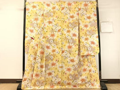 平和屋着物●豪華振袖　舞花文　正絹　逸品　CABN3122vp