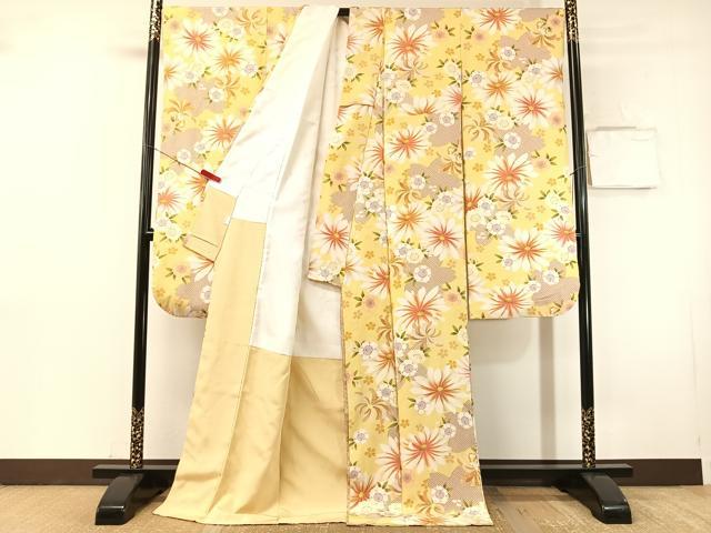 平和屋着物●豪華振袖　舞花文　正絹　逸品　CABN3122vp