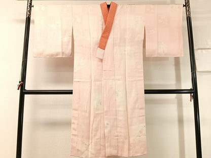 平和屋着物●長襦袢　無双仕立て　市松花地紋　暈し染め　正絹　逸品　未使用　CABN3128vp