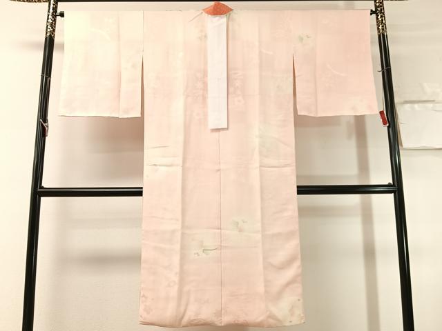平和屋着物●長襦袢　無双仕立て　市松花地紋　暈し染め　正絹　逸品　未使用　CABN3128vp