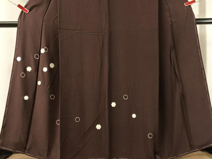 平和屋着物●訪問着　駒刺繍　佐賀錦　雪輪文　金銀彩　正絹　逸品　未使用　CABN3135vp