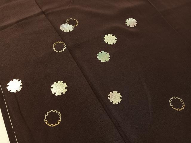 平和屋着物●訪問着　駒刺繍　佐賀錦　雪輪文　金銀彩　正絹　逸品　未使用　CABN3135vp