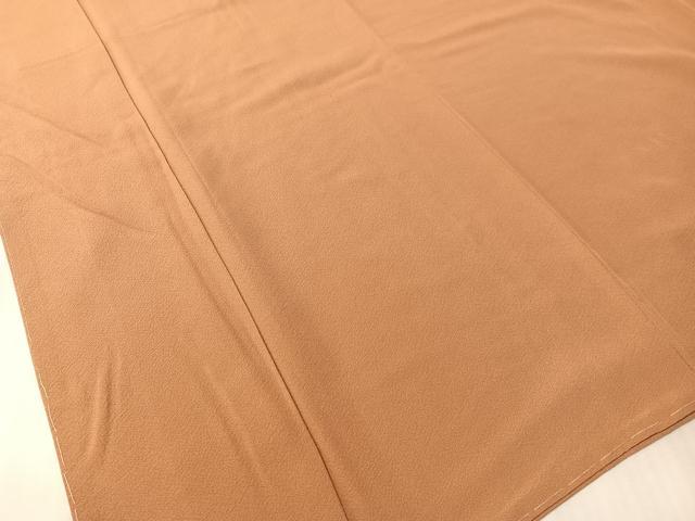 平和屋着物●上質な色無地　作家物　江戸茶色　正絹　逸品　未使用　CABN3137vp