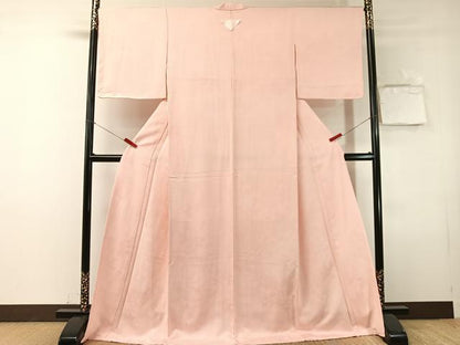 平和屋着物●上質な色無地　草木地紋　虹色　ロング丈　正絹　逸品　未使用　CABN3139vp