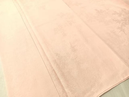 平和屋着物●上質な色無地　草木地紋　虹色　ロング丈　正絹　逸品　未使用　CABN3139vp