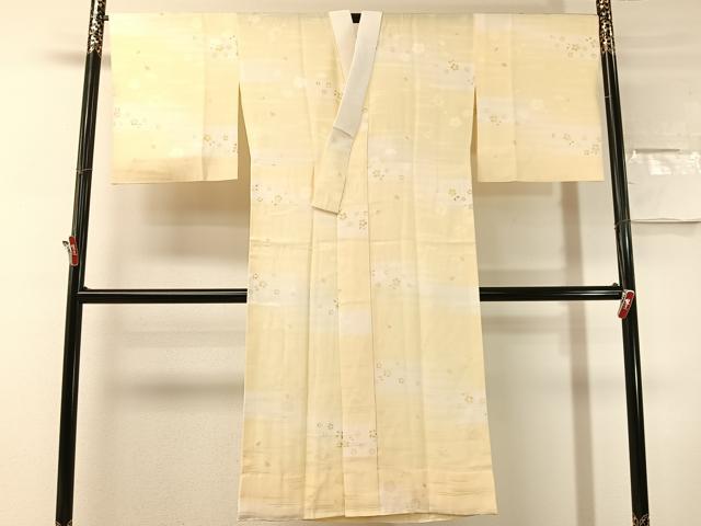 平和屋着物●長襦袢　無双仕立て　霞松竹梅地紋　暈し染め　正絹　逸品　CABN3142vp