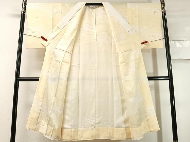 平和屋着物●長襦袢　無双仕立て　霞松竹梅地紋　暈し染め　正絹　逸品　CABN3142vp