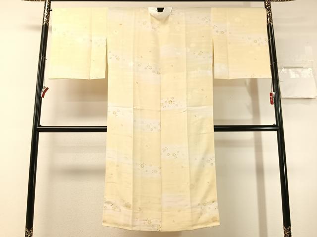 平和屋着物●長襦袢　無双仕立て　霞松竹梅地紋　暈し染め　正絹　逸品　CABN3142vp