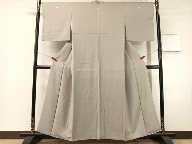 平和屋着物●上質な色無地　紋意匠　潤色　正絹　逸品　CABN3149vp