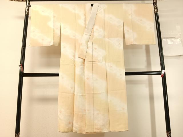 平和屋着物●長襦袢　袷　道長花菱地紋　暈し染め　さが美扱い　正絹　逸品　CABN3151vp