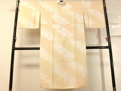 平和屋着物●長襦袢　袷　道長花菱地紋　暈し染め　さが美扱い　正絹　逸品　CABN3151vp