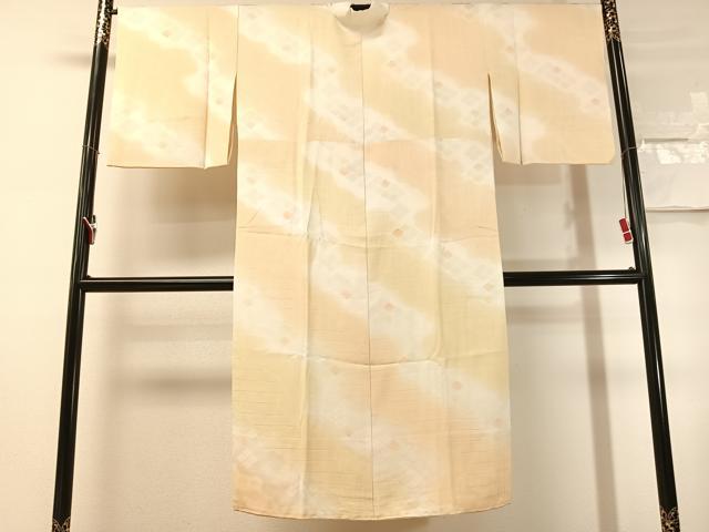 平和屋着物●長襦袢　袷　道長花菱地紋　暈し染め　さが美扱い　正絹　逸品　CABN3151vp