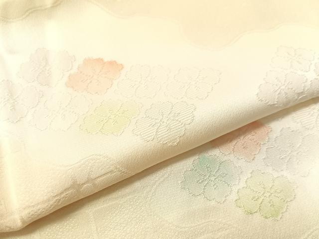 平和屋着物●長襦袢　袷　道長花菱地紋　暈し染め　さが美扱い　正絹　逸品　CABN3151vp
