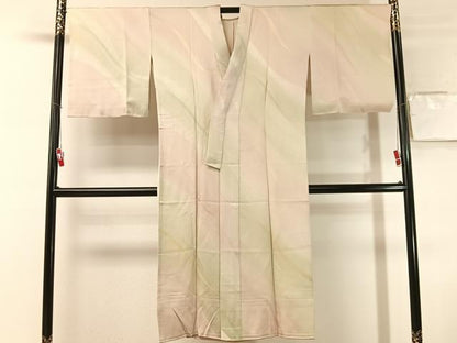 平和屋着物●長襦袢　無双仕立て　熨斗吉祥文　暈し染め　正絹　逸品　未使用　CABN3152vp