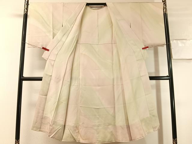 平和屋着物●長襦袢　無双仕立て　熨斗吉祥文　暈し染め　正絹　逸品　未使用　CABN3152vp
