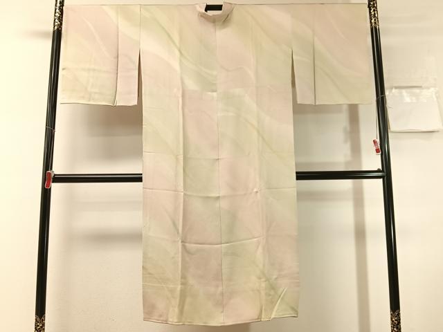 平和屋着物●長襦袢　無双仕立て　熨斗吉祥文　暈し染め　正絹　逸品　未使用　CABN3152vp