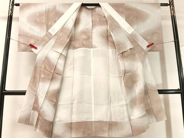 平和屋着物●長襦袢　無双仕立て　大仏　天女　富士山　暈し染め　正絹　逸品　CABN3153vp