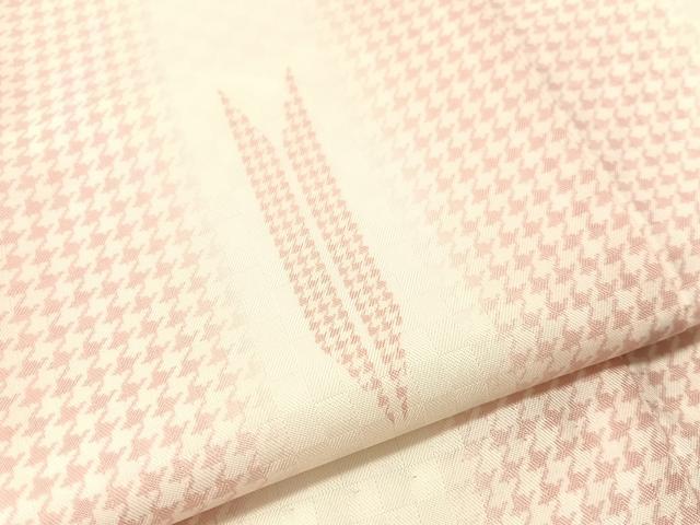 平和屋着物●長襦袢　無双仕立て　矢羽根　千鳥格子　洗える着物　未使用　CABN3156vp