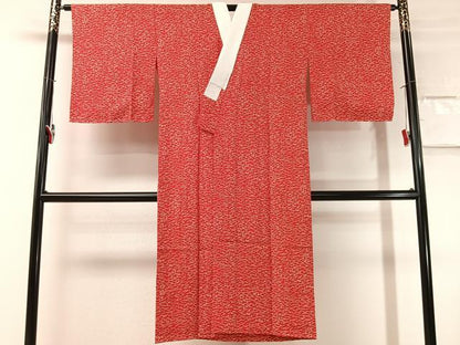 平和屋着物●長襦袢　無双仕立て　溢れ松葉　正絹　逸品　未使用　CABN3164vp