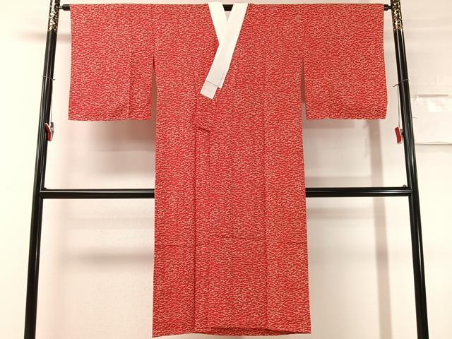 平和屋着物●長襦袢　無双仕立て　溢れ松葉　正絹　逸品　未使用　CABN3164vp