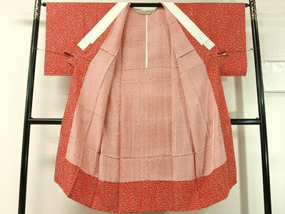 平和屋着物●長襦袢　無双仕立て　溢れ松葉　正絹　逸品　未使用　CABN3164vp