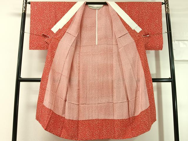 平和屋着物●長襦袢　無双仕立て　溢れ松葉　正絹　逸品　未使用　CABN3164vp
