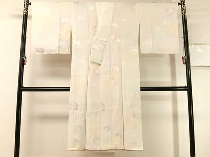 平和屋着物●長襦袢　無双仕立て　万寿菊地紋　暈し染め　広衿仕立て　正絹　逸品　未使用　CABN3165vp