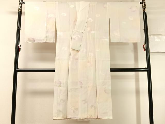 平和屋着物●長襦袢　無双仕立て　万寿菊地紋　暈し染め　広衿仕立て　正絹　逸品　未使用　CABN3165vp