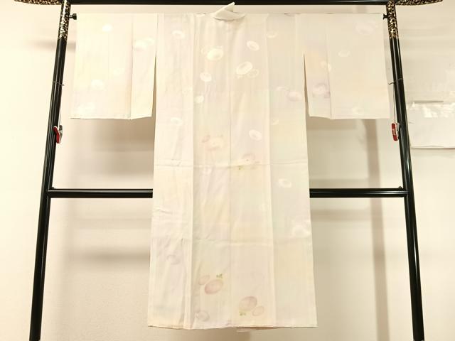 平和屋着物●長襦袢　無双仕立て　万寿菊地紋　暈し染め　広衿仕立て　正絹　逸品　未使用　CABN3165vp