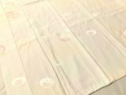 平和屋着物●長襦袢　無双仕立て　万寿菊地紋　暈し染め　広衿仕立て　正絹　逸品　未使用　CABN3165vp