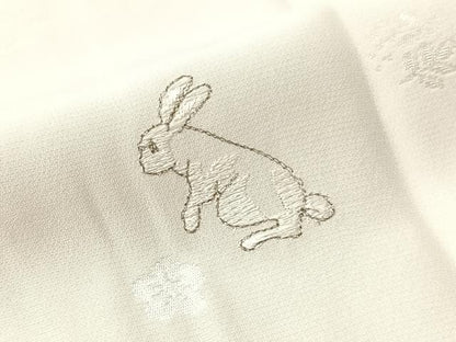 平和屋着物●長襦袢　無双仕立て　刺繍　十二支　干支　金糸　正絹　逸品　未使用　CABN3166vp