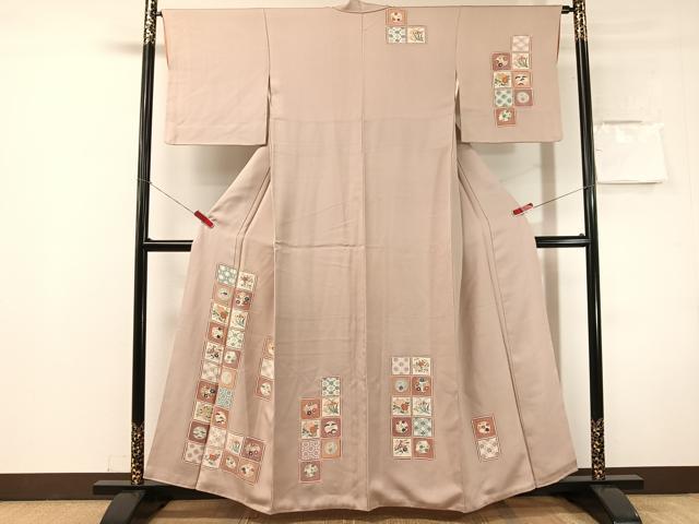 平和屋着物●訪問着　天井花文　正絹　逸品　CABN3171vp