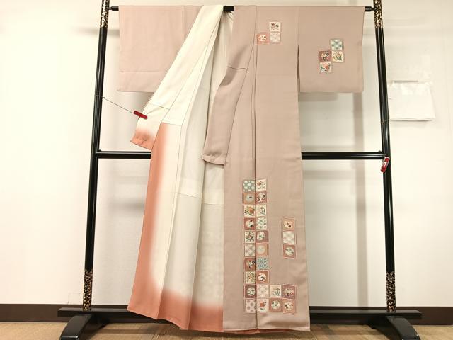 平和屋着物●訪問着　天井花文　正絹　逸品　CABN3171vp