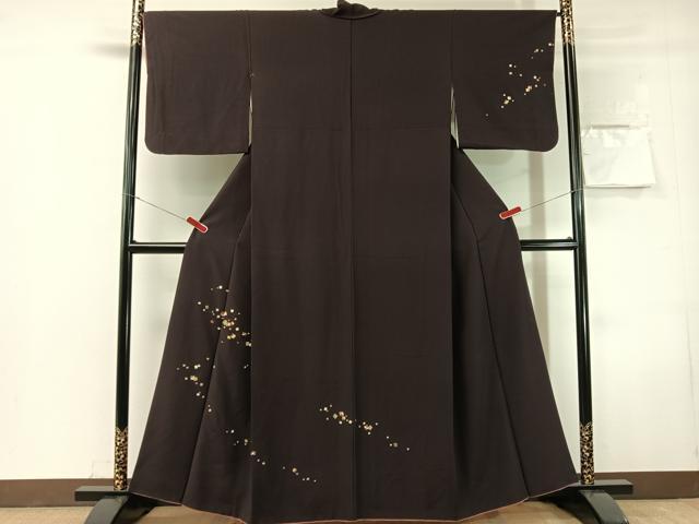 平和屋着物●訪問着　刺繍　箔散らし　金彩　正絹　逸品　CABN3173vp